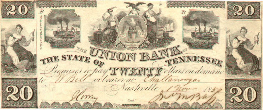 Union Bank $20 conterfeit